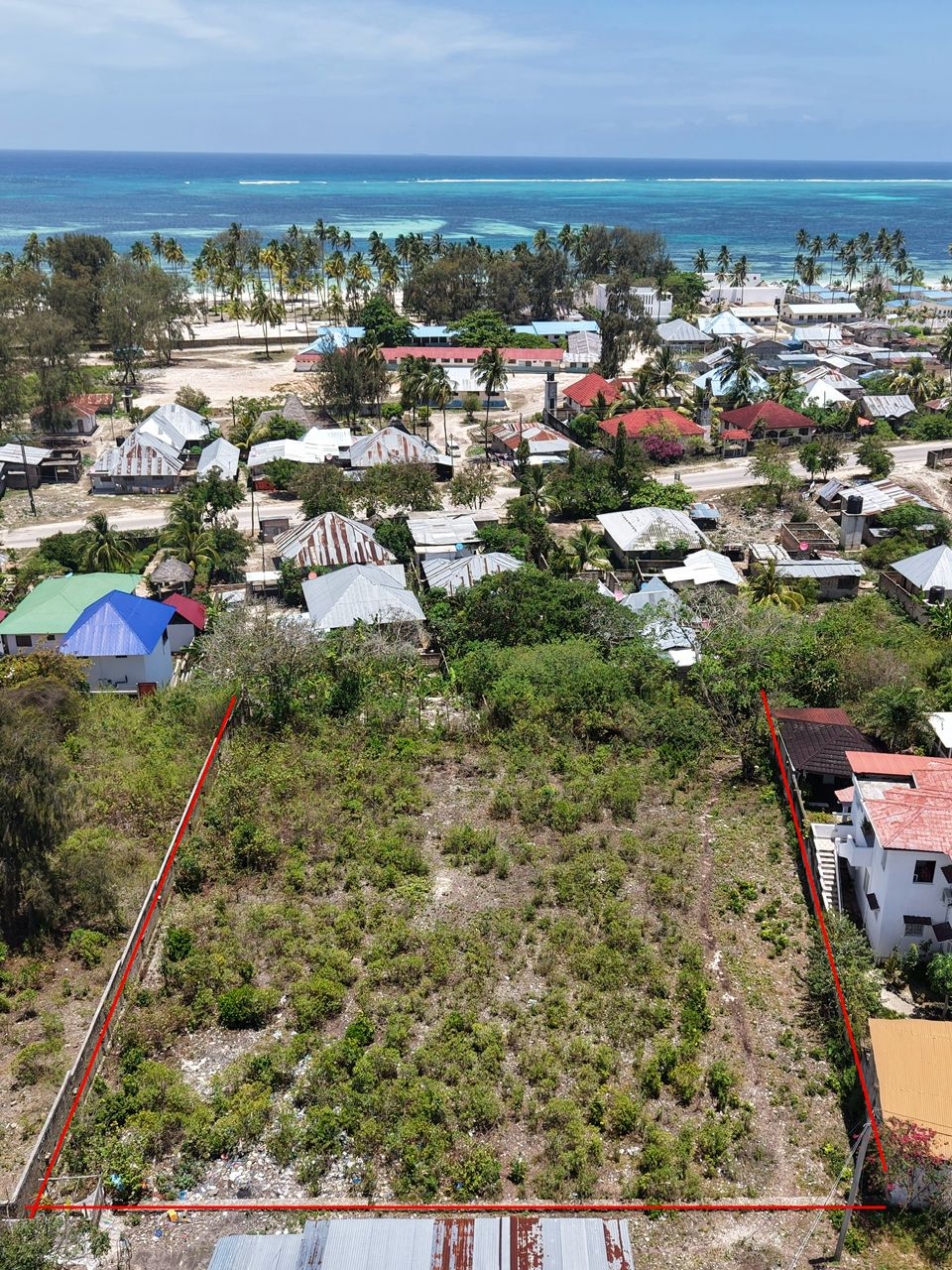 Hill View Ocean-View Plot in  Kiwengwa